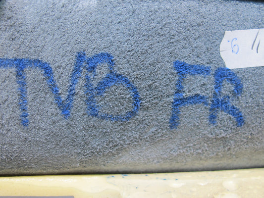 01-06 BMW E46 Convertible Front Left & Right Leather Headrest Gray OEM