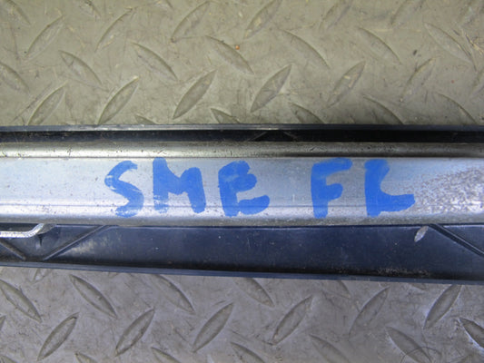 82-85 Mercedes W123 Front Right Seat Track Rail w Handle & Cover Blue Set OEM