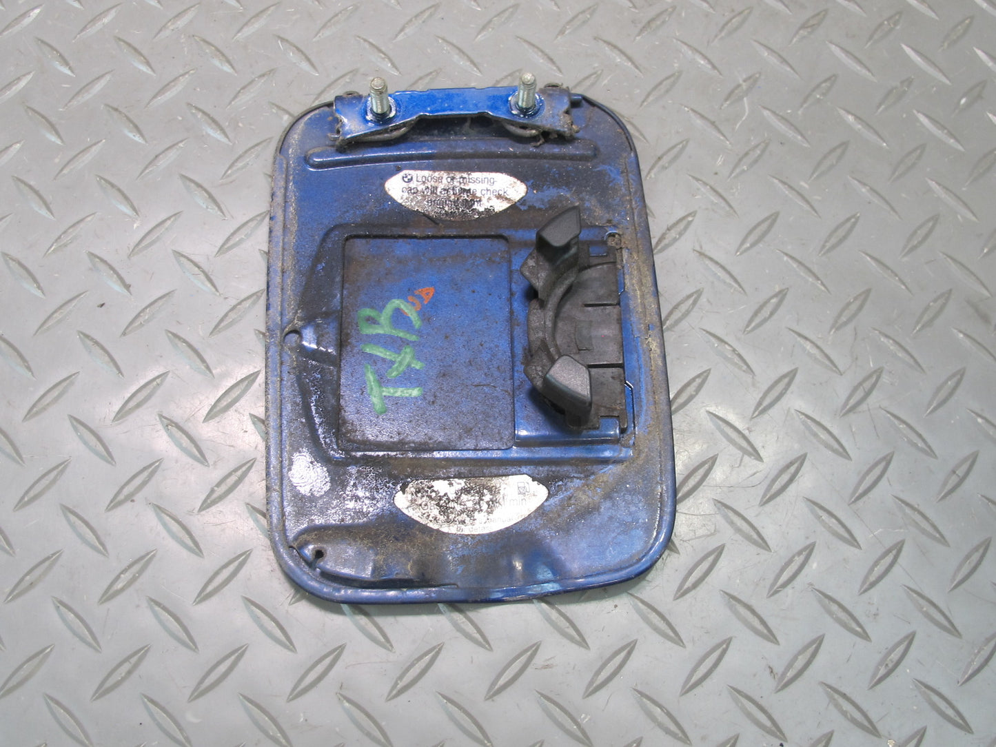 93-99 BMW E36 328ci Fuel Tank Filler Door Lid Cover Avus Blue Metallic OEM