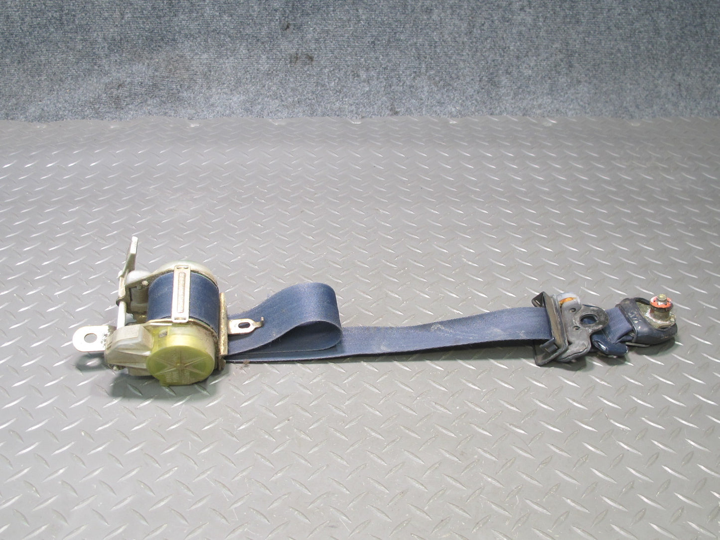 1988 Toyota MR2 T-bar Front Right Left Seat Belt Retractor Blue OEM