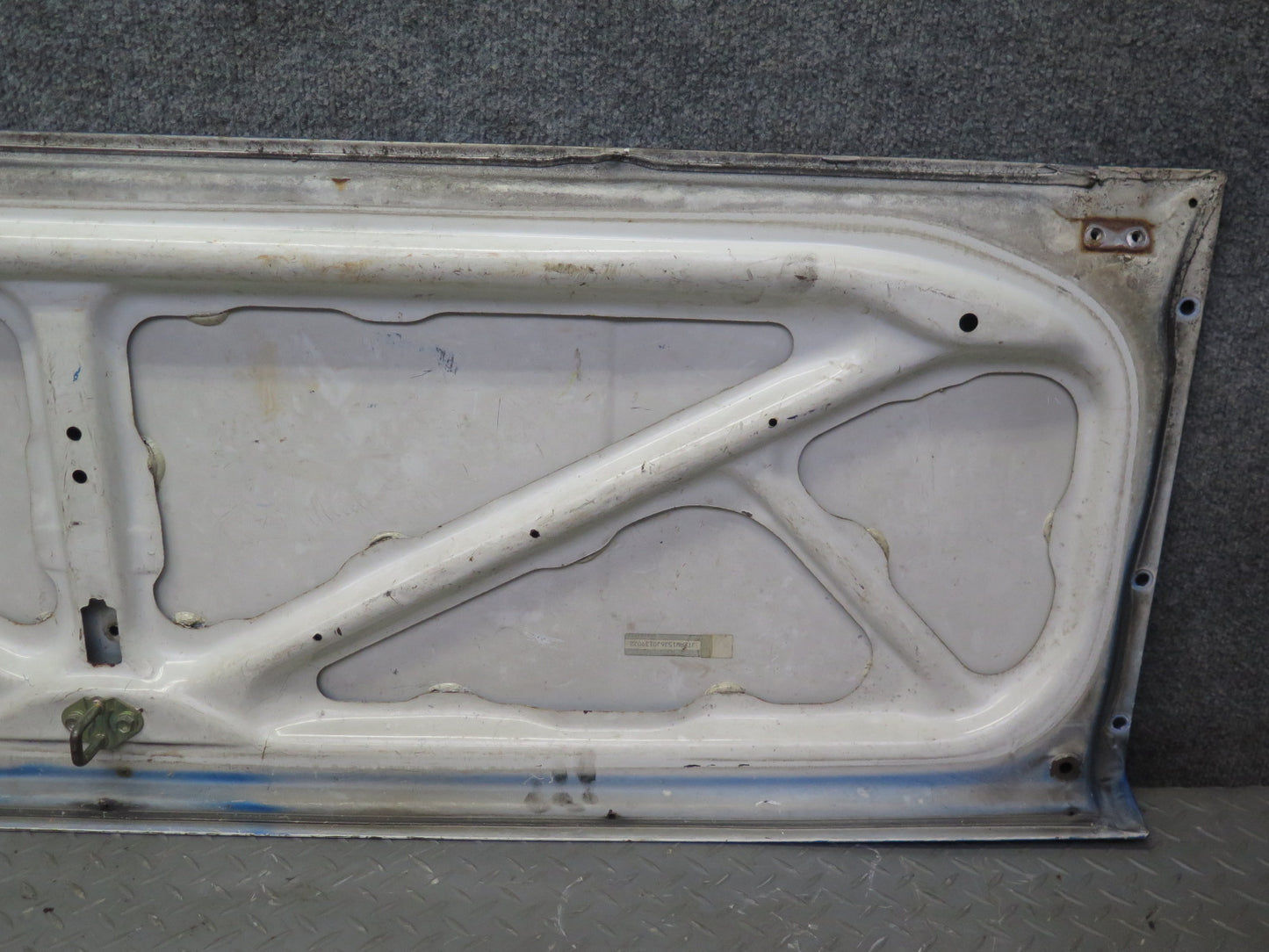 86-89 Toyota MR2 AW15 Rear Trunk Deck Lid Shell Cover Panel Blue OEM