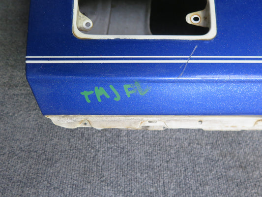 85-89 Toyota MR2 AW15 Left Driver Door Shell Panel Cover Blue OEM