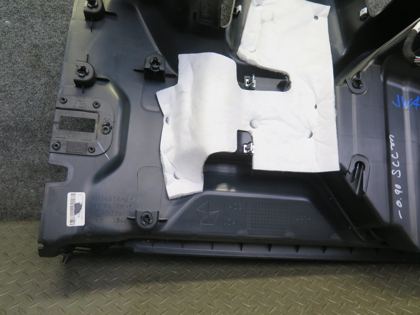 18-23 Jeep Wrangler JL Rear Door Trim Panel w Alpine Subwoofer 6LY67TX7AE OEM