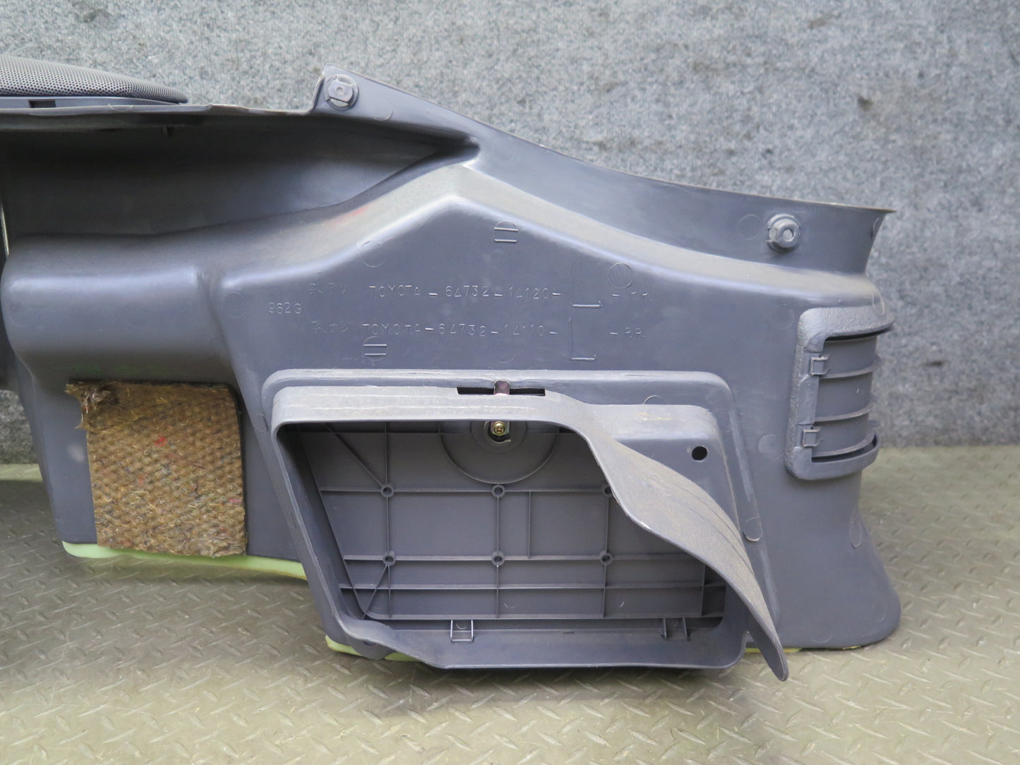 89-92 Toyota Supra MK3 Targa Rear Left Quarter Trunk Trim Cover Panel Gray OEM