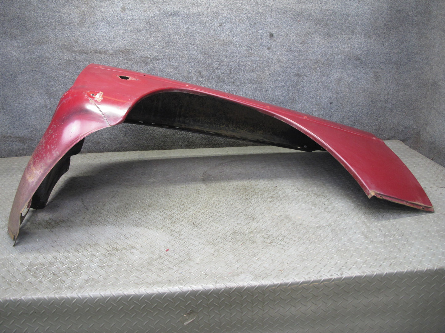 75-76 Mercedes W115 300SD Front Left Fender Shell Panel Cover RED OEM