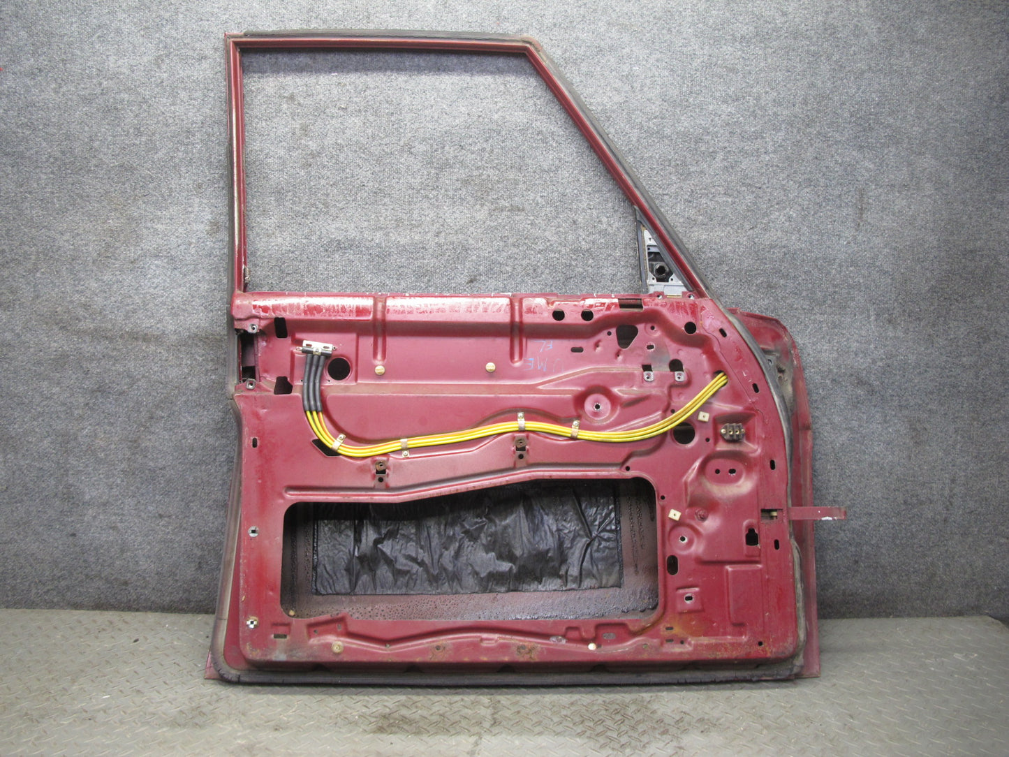 75-76 Mercedes W115 300D Sedan Front Left Driver Side Door Shell Panel RED OEM