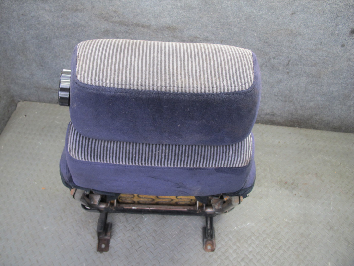 86-89 Nissan Z31 300ZX 2+0 Set of 2 Front Left & Right Cloth Seat Gray Blue OEM