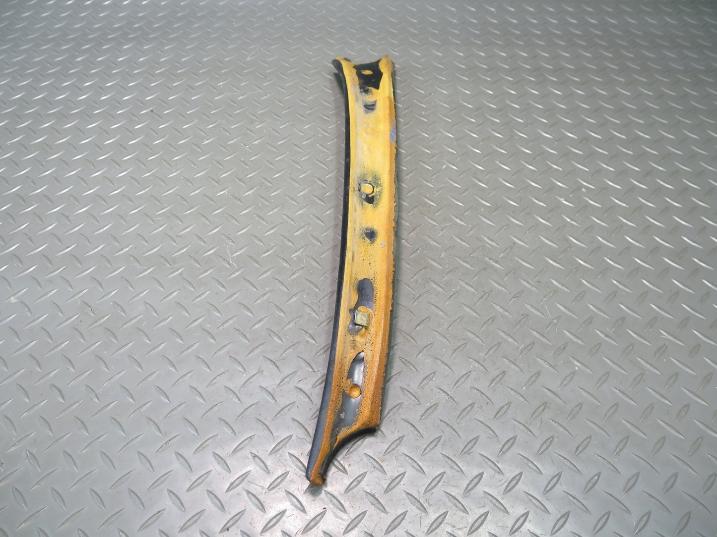 75-76 Mercedes W115 Left & Right Interior A Pillar Trim Cover Black Set OEM