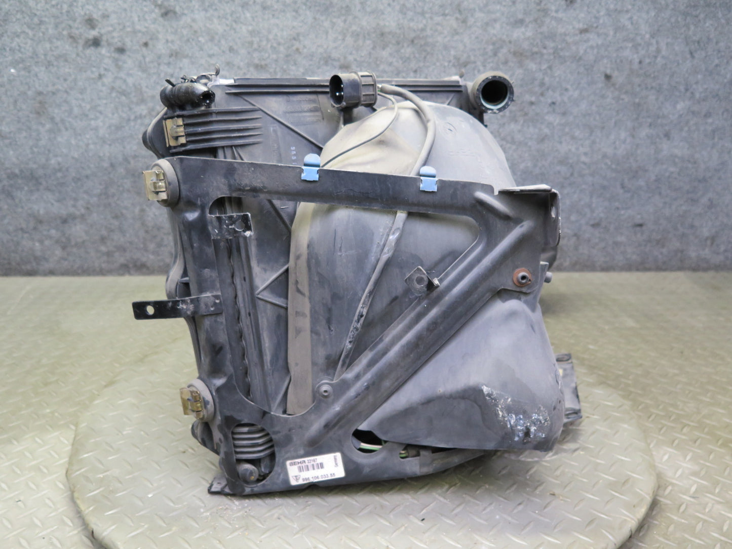 1999-2000 Porsche 911 996 Engine Left Cooling Radiator & A/C Condenser w Shroud