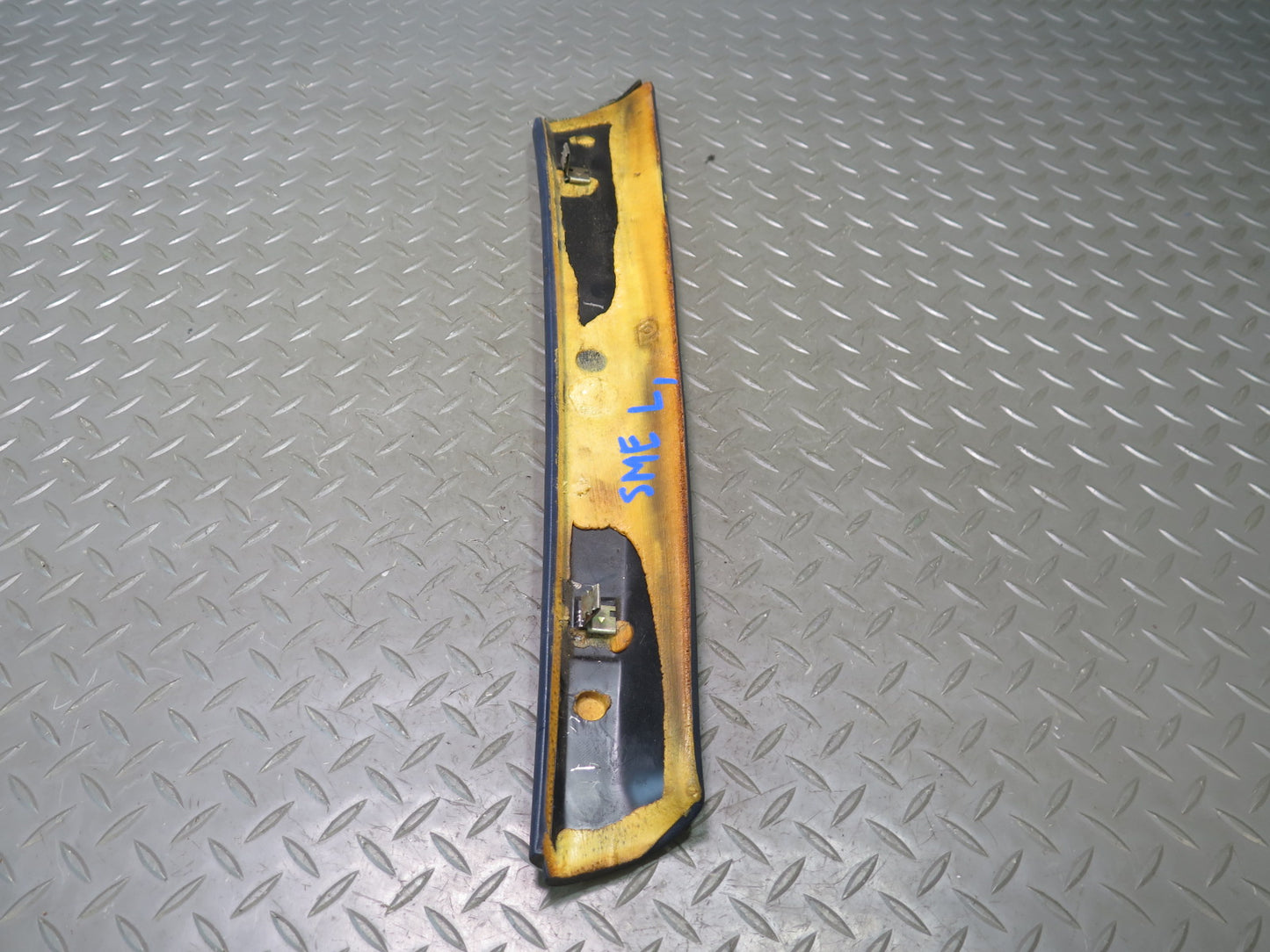 82-85 Mercedes W123 240D Left & Right Interior A Pillar Trim Cover Blue Set OEM