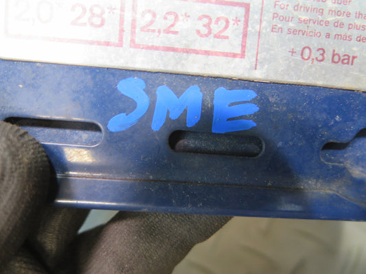 74-85 Mercedes W123 Fuel Tank Filler Door Lid Cover Blue OEM