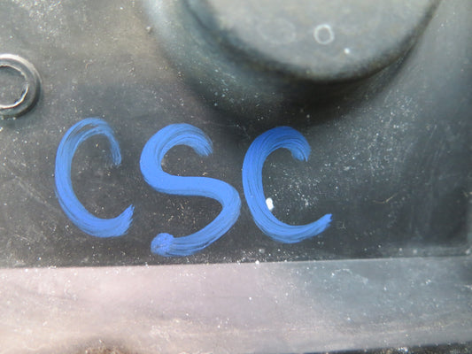 86-96 Chevrolet Corvette C4 Convert Fuel Door Lid Cover w Emblem Logo Black OEM