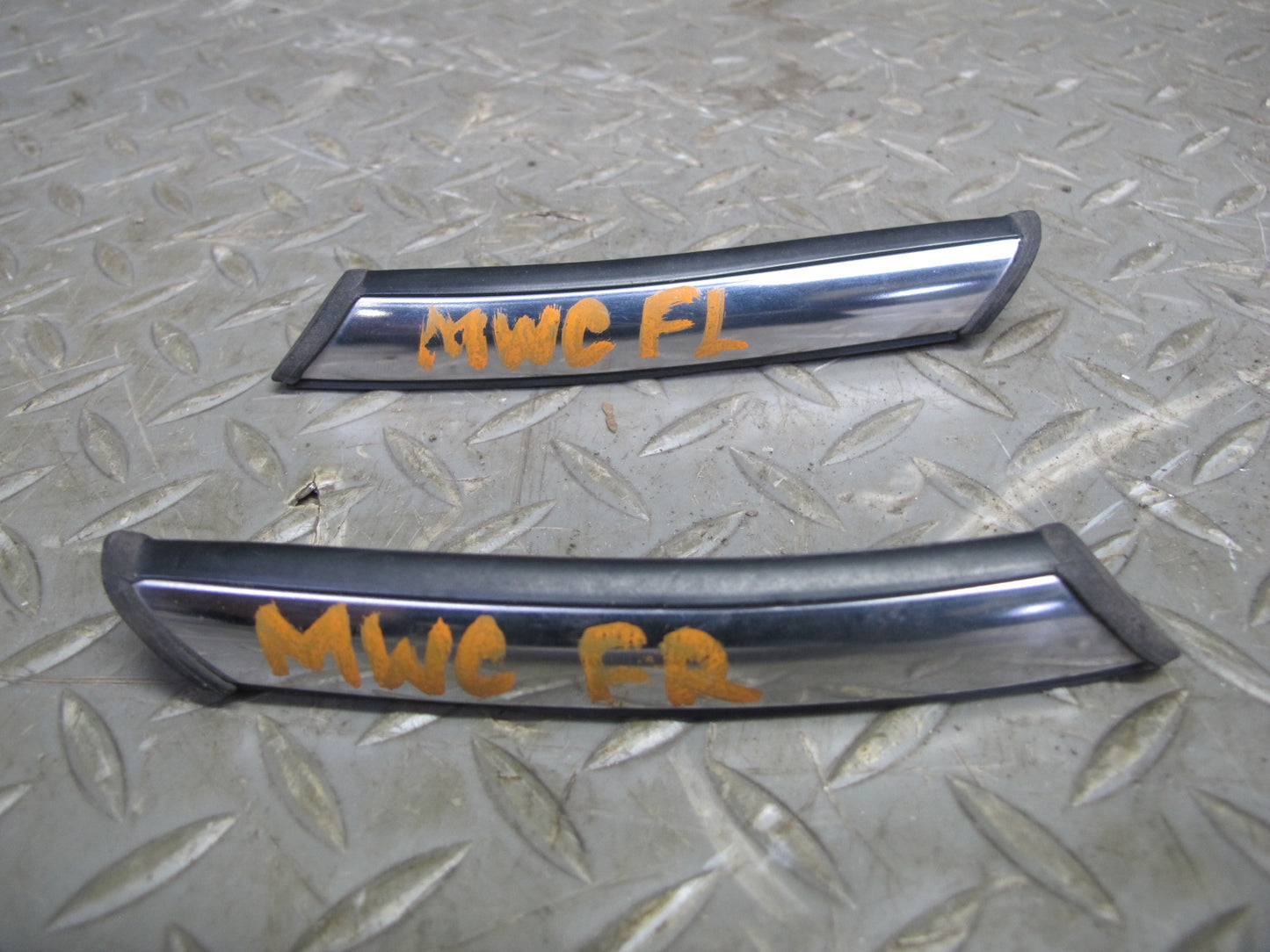 11-15 Mini R60 Countryman Set of 3 Front Fender & Hood Chrome Trim Molding OEM