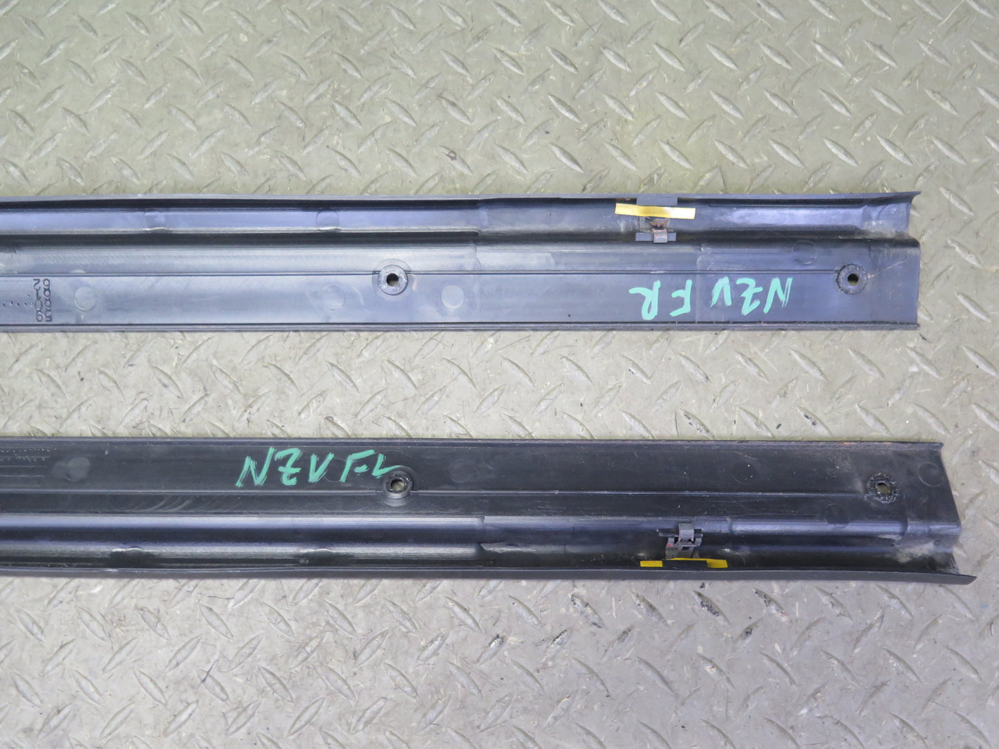 84-89 Nissan Z31 300ZX 2+0 Left & Right Door Scuff Sill Plate Trim Panel Set OEM