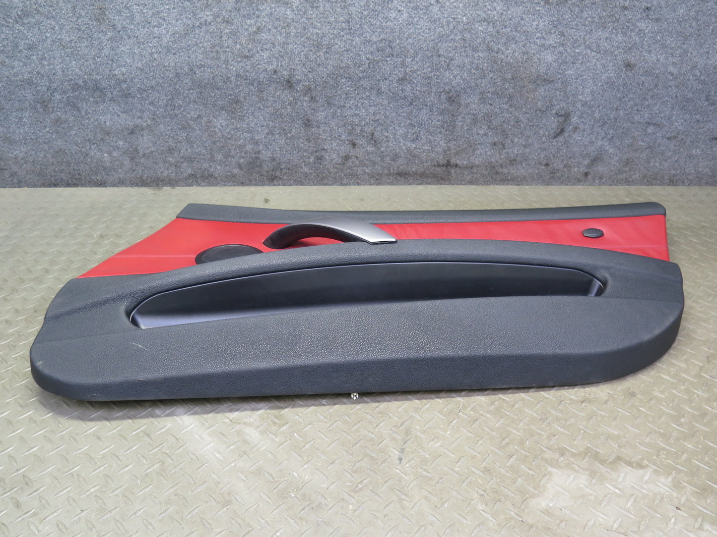 06-08 BMW E85 Z4 Set of 2 Left & Right Door Interior Trim Panel Black & RED OEM