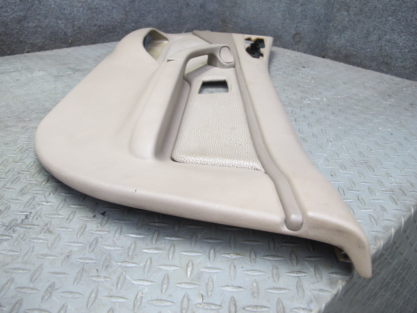 96-98 BMW E36/7 Z3 Right Passenger Door Interior Trim Panel Sand Beige OEM