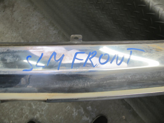 73-89 Mercedes R107 Front Bumper Upper Chrome Molding Trim Cover Panel OEM