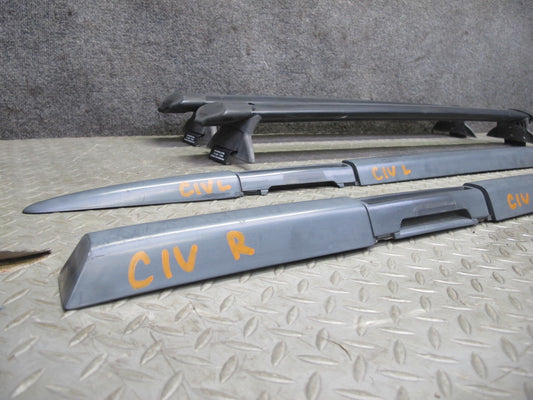 99-01 Isuzu Vehicross Left & Right Roof Cargo Luggage Rail Rack Cross Bar Set