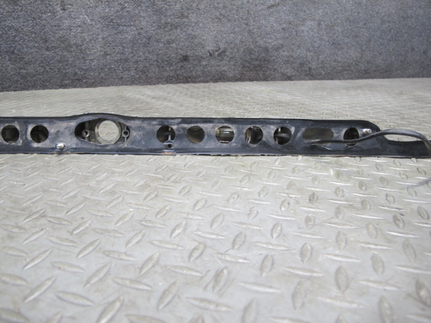 73-89 Mercedes R107 Rear Trunk Lid License Plate Light Lamp Chrome Molding OEM