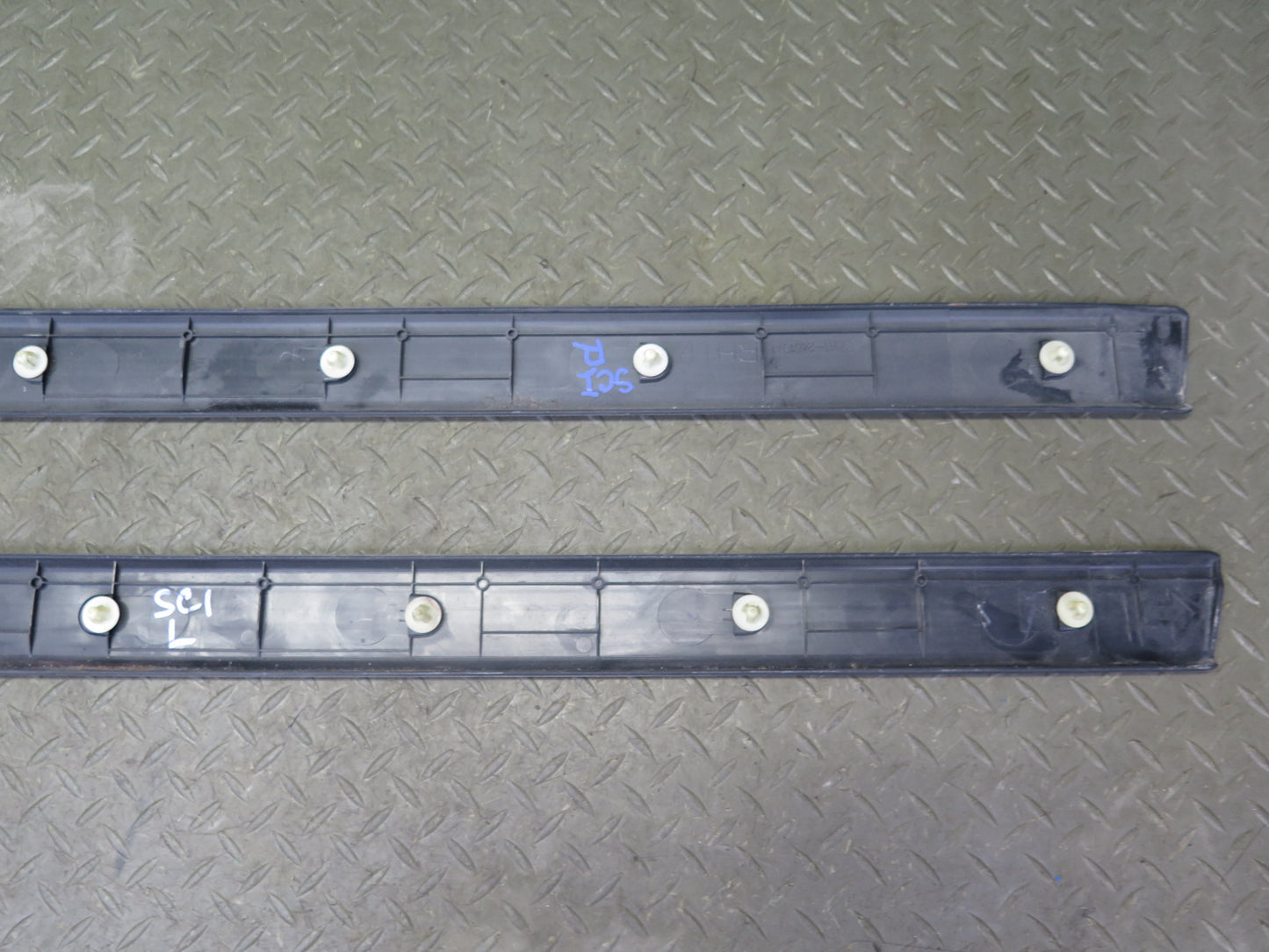 92-00 Lexus JZZ31L SC400 SC300 Set of 2 Door Scuff Sill Plate Trim Panel OEM