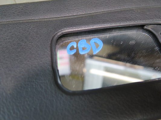 96-99 BMW E36 328ic Convertible Set of 2 Front Left & Right Sun Visor Black OEM