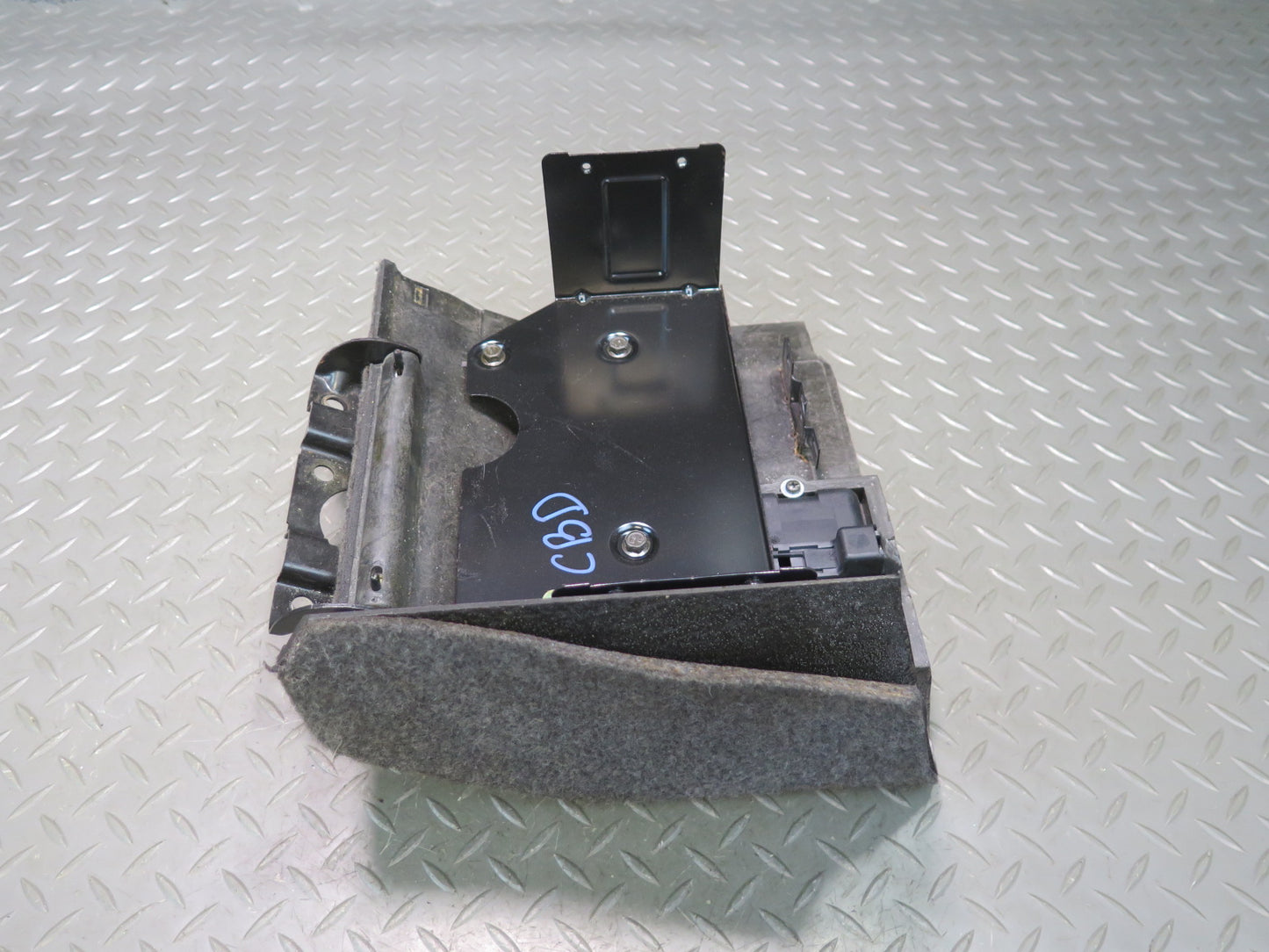 96-99 BMW E36 328ic Convertible Rear Trunk CD Changer Holder w Handle Gray OEM
