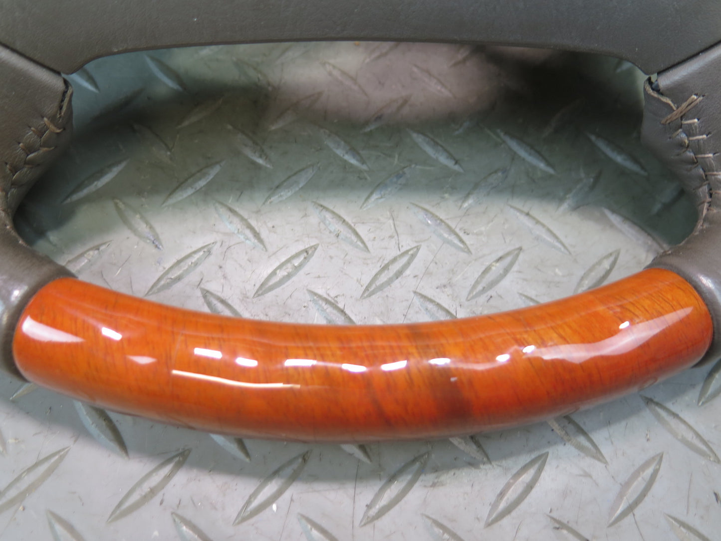 98-00 Lexus UCF20L LS400 Leather Wood Steering Brown w Cruise Control Switch OEM