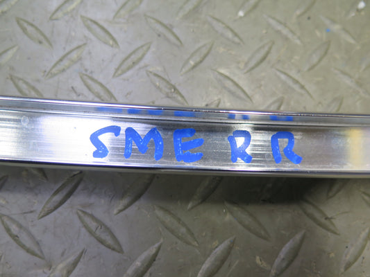 74-83 Mercedes W123 Rear Right Door Window Chrome Trim Cover Molding Set OEM