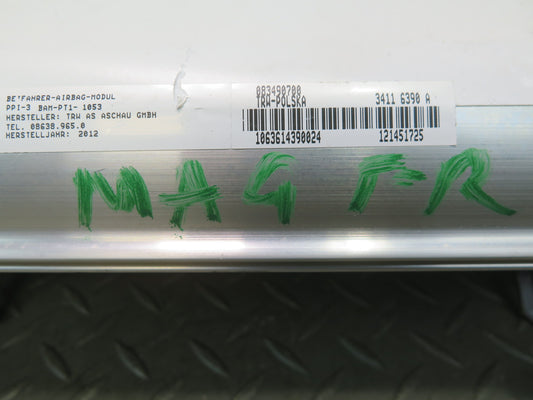 09-12 MASERATI GRANTURISMO S FRONT RIGHT PASSENGER SIDE DASH SRS AIRBAG OEM