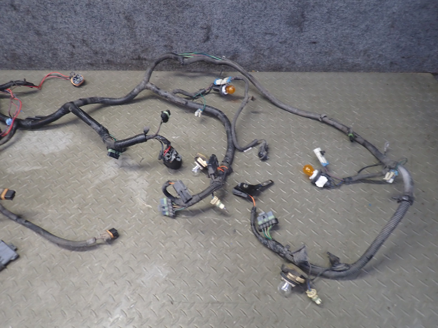 1993 Chevrolet Corvette C4 Front Bumper Headlight Wire Wiring Harness OEM