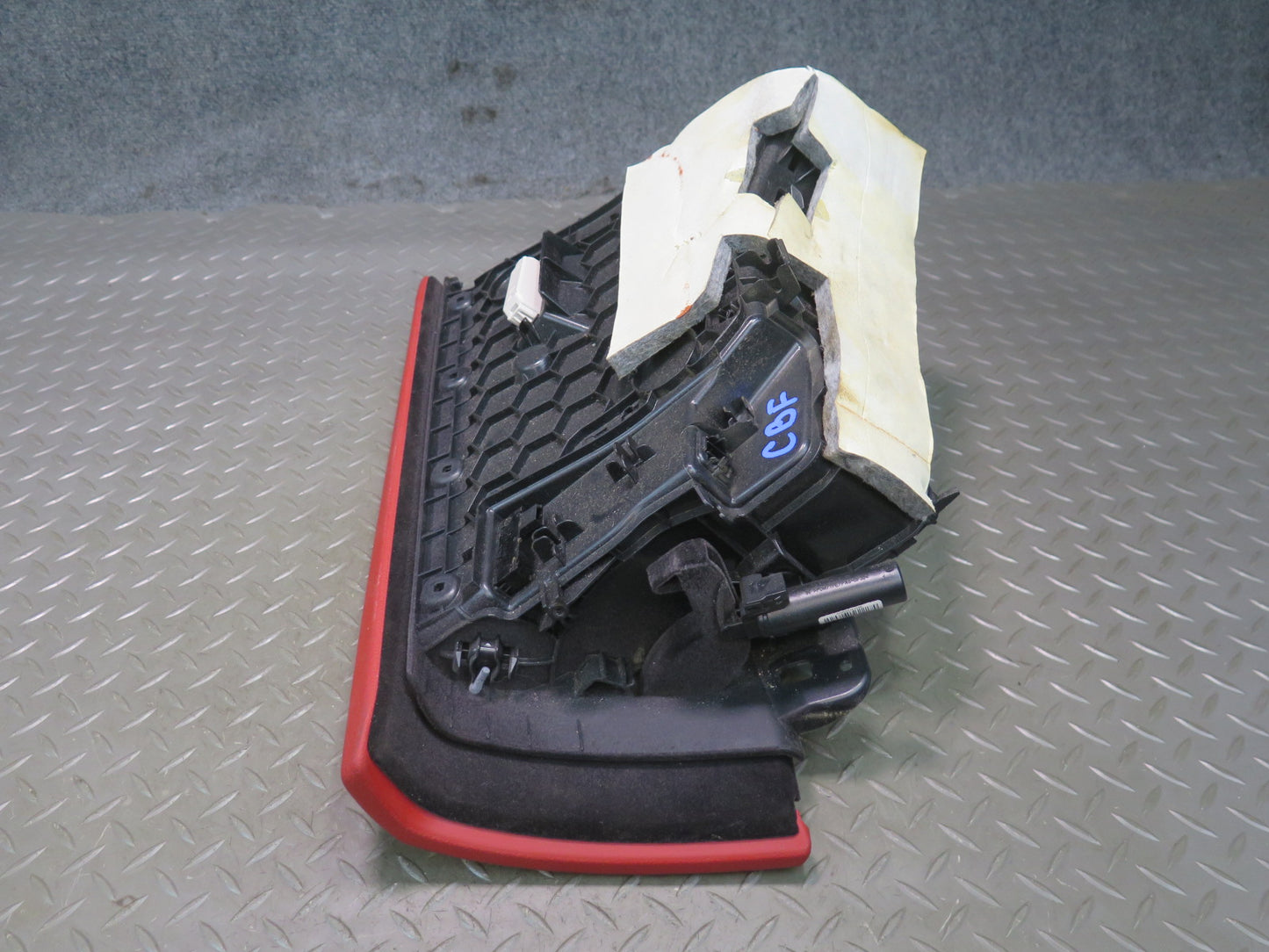 14-16 BMW F32 435I Dash Front Right Glove Box Compartment Storage RED OEM