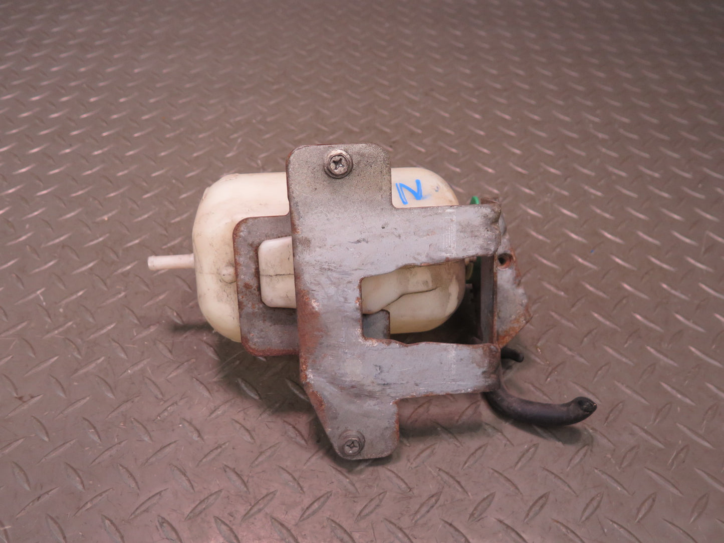 81-83 Datsun Nissan 280ZX S130 Turbo Coolant Overflow Reservoir & Bracket OEM