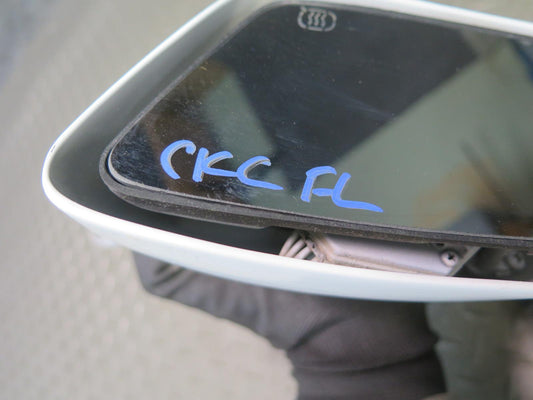 88-96 Chevrolet Corvette C4 Left Door Heated Side View Power Mirror White OEM