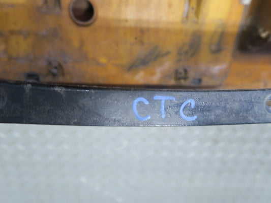 84-90 Chevrolet Corvette C4 Front Bumper Cover w License Plate Cover Black OEM