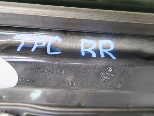 2011-2018 Porsche Cayenne 958 Rear Right Side Door Shell Panel W/ Glass Black