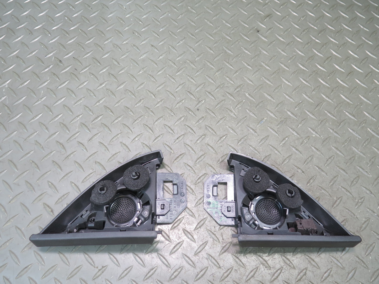 08-16 Audi S5 B8 Coupe Set of 8 Speaker Trim Grille Cover OEM