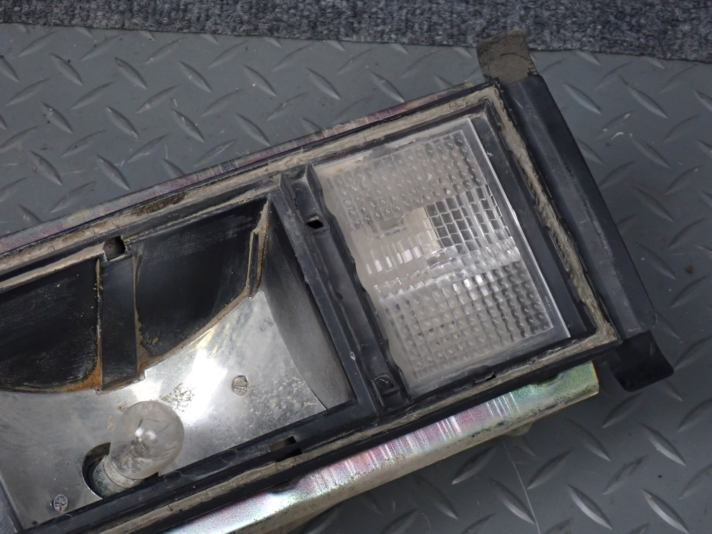 84-85 Mazda RX7 FB Rear Right Tail Light Lamp w Bracket Mount & Seals Damaged