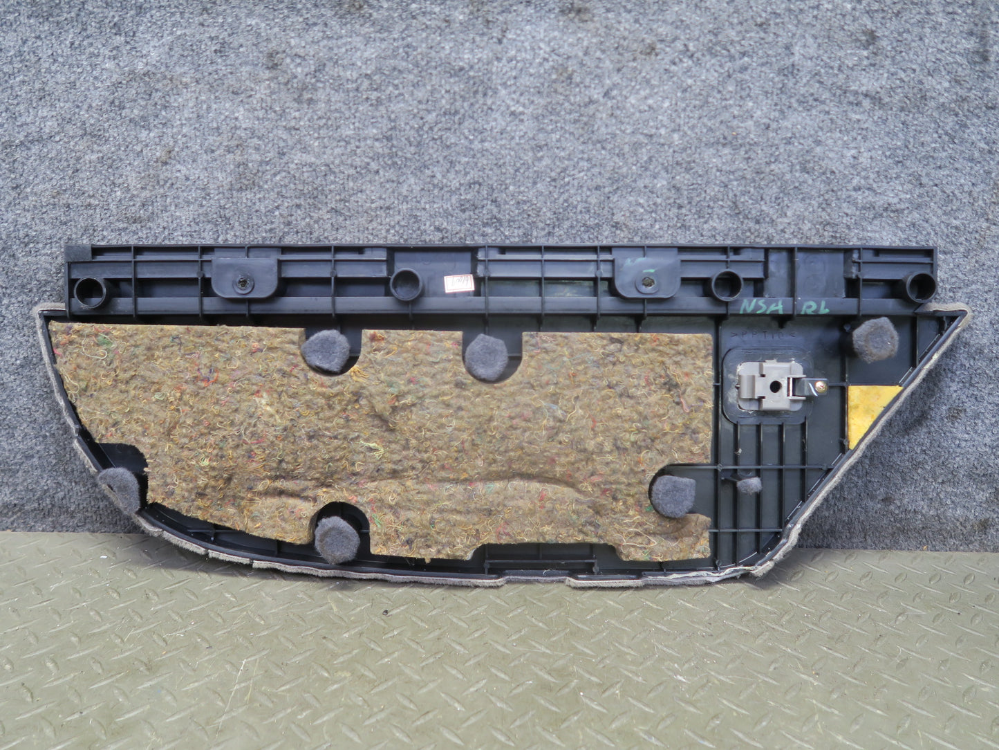 96-98 Nissan Stagea WGC34 Left Right Trunk Floor Compartment Cover Gray Set OEM