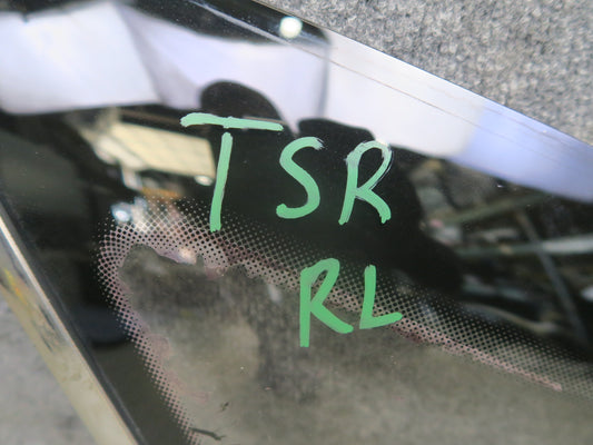 86-88 Toyota Supra MA70L Rear Left Quarter Glass Window w Molding Trim Set OEM