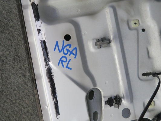 95-97 Nissan Gloria HY33 Rear Left Door Shell Panel White w Guides & Bolts OEM