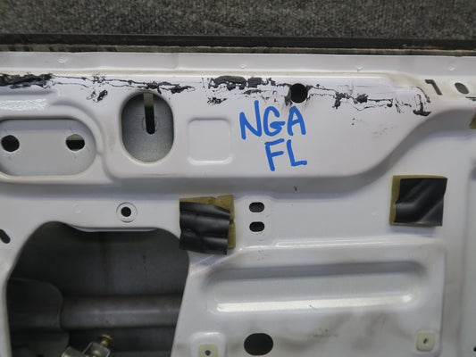 95-97 Nissan Gloria HY33 Front Left Door Shell Panel White w Guides & Bolts OEM