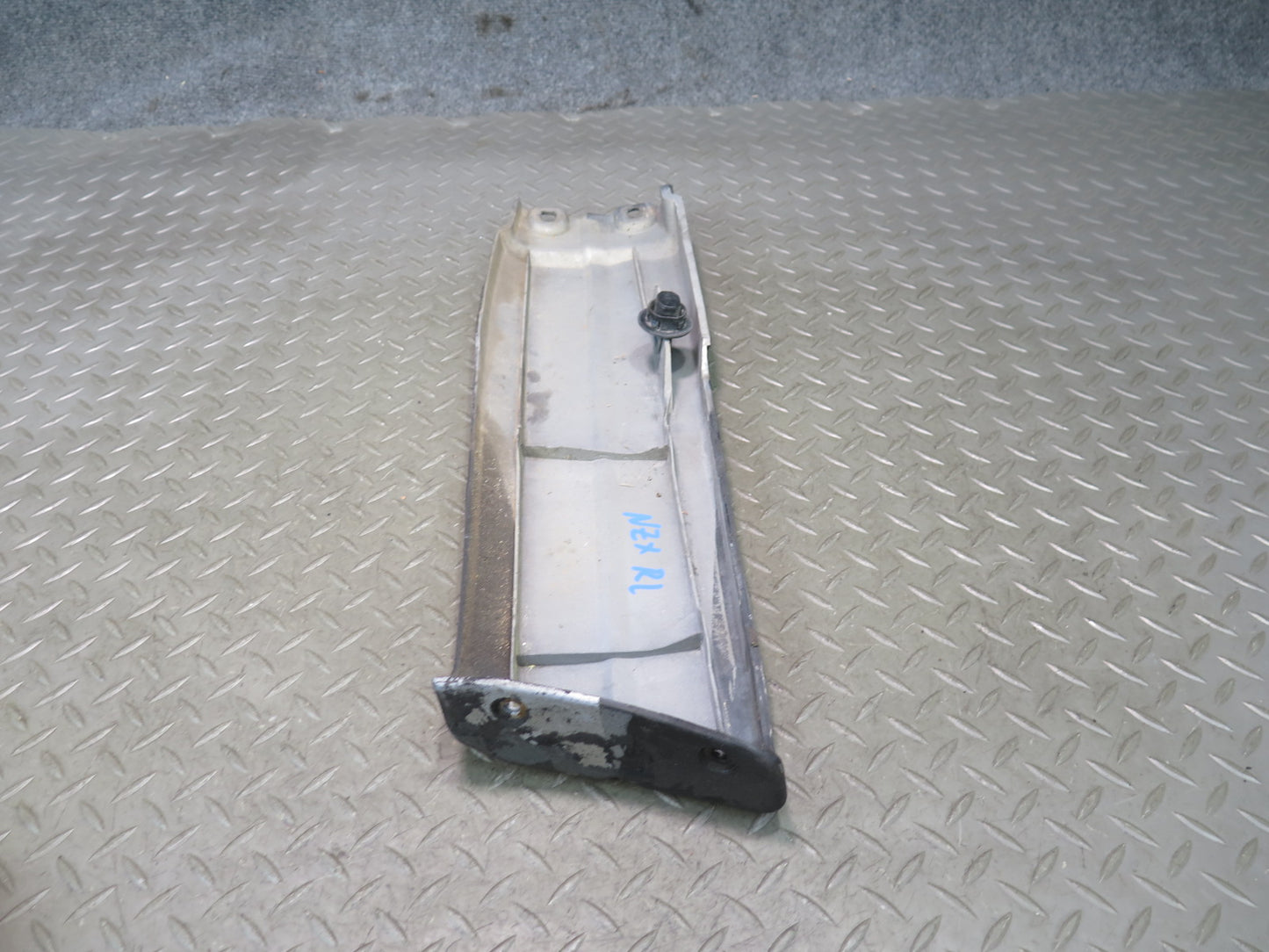 81-83 Datsun 280ZX S130 2+2 Rear Bumper Left & Right Trim Molding Gray Set OEM