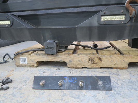 11-18 Jeep Wrangler JK Rear Bumper Hinged Tire Carrier TOW Trailer Hitch Set