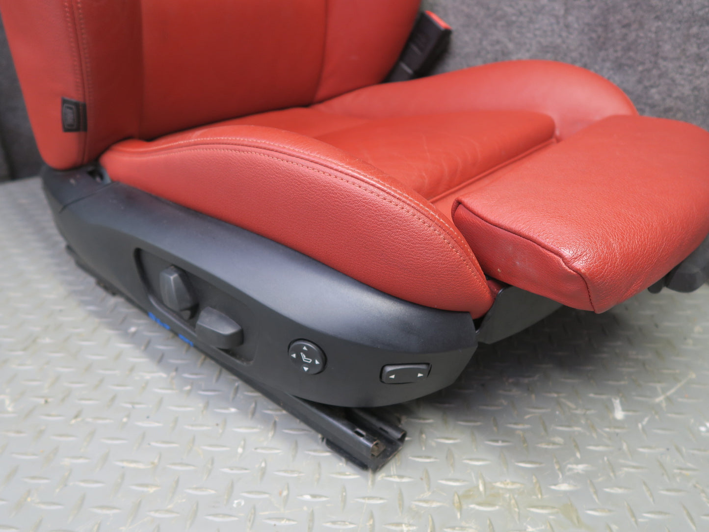09-16 BMW E89 Z4 Front Left & Right Sport Heated Memory Leather Seat RED Set OEM