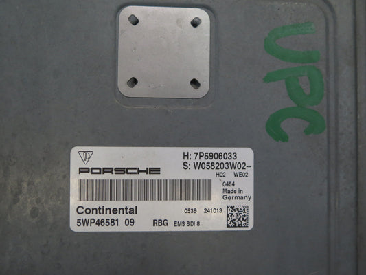 2014 Porsche Cayenne 958 4.8L M48.02 NA Engine ECU ECM Glove Handle Lock KEY Set