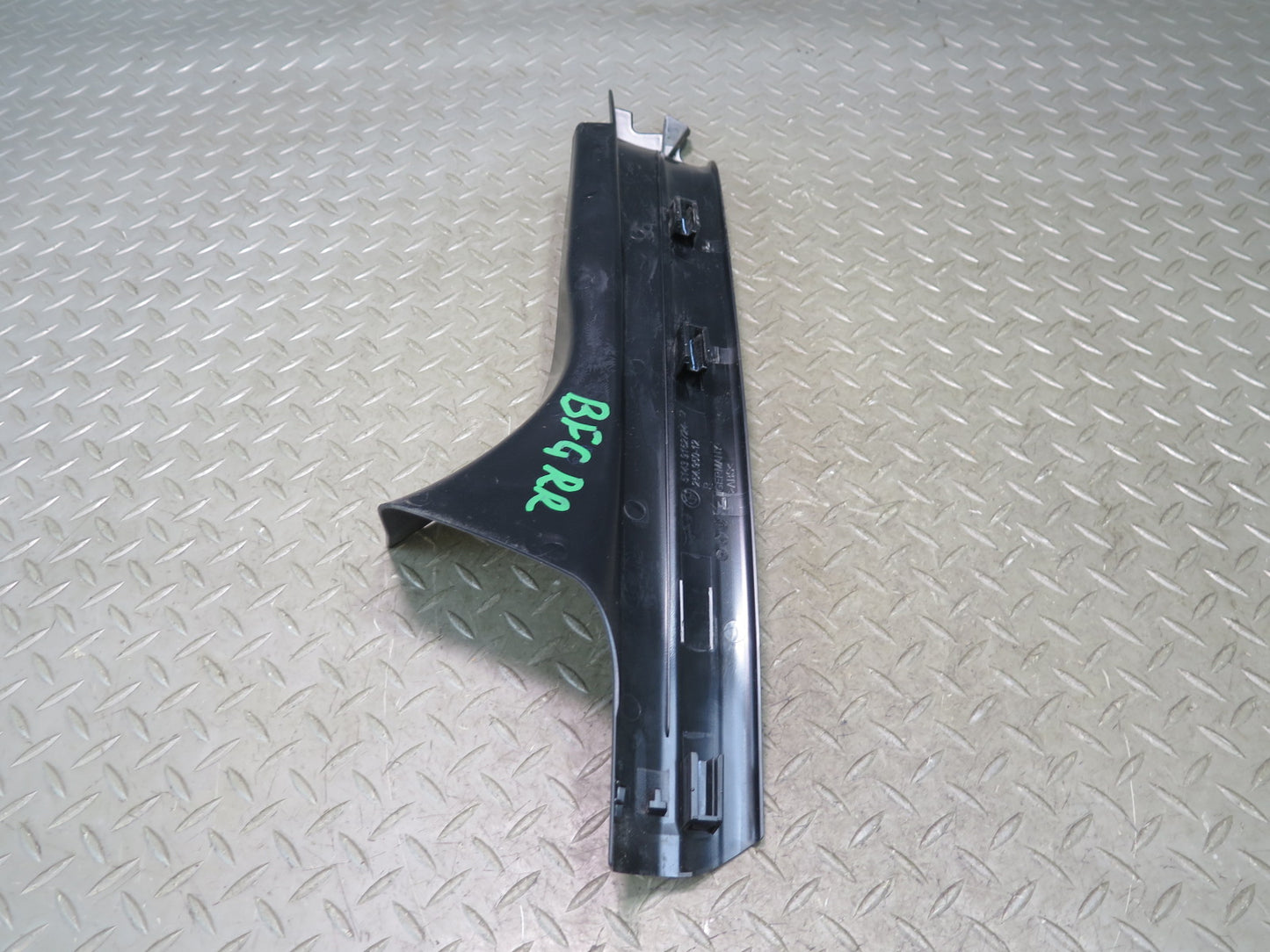 11-16 BMW F10 550iX Rear Left & Right Door Sill Scuff Trim Cover Black Set OEM