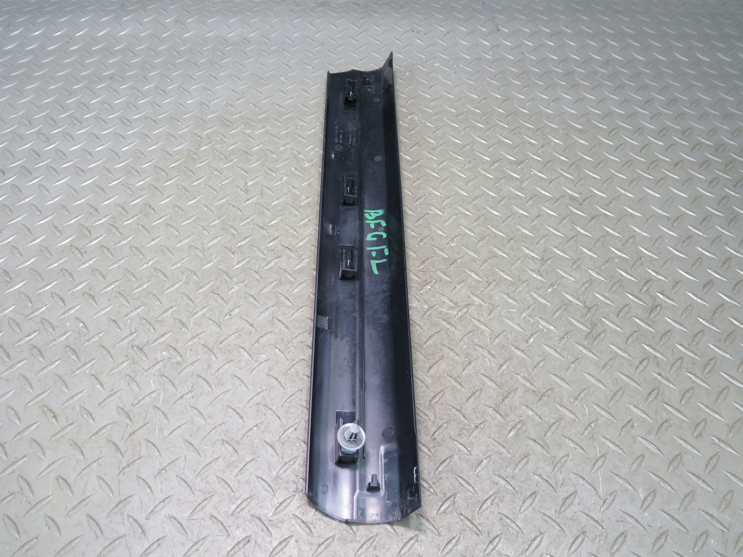 11-16 BMW F10 550iX Set of 2 Front Left & Right Door Sill Trim Cover Black OEM