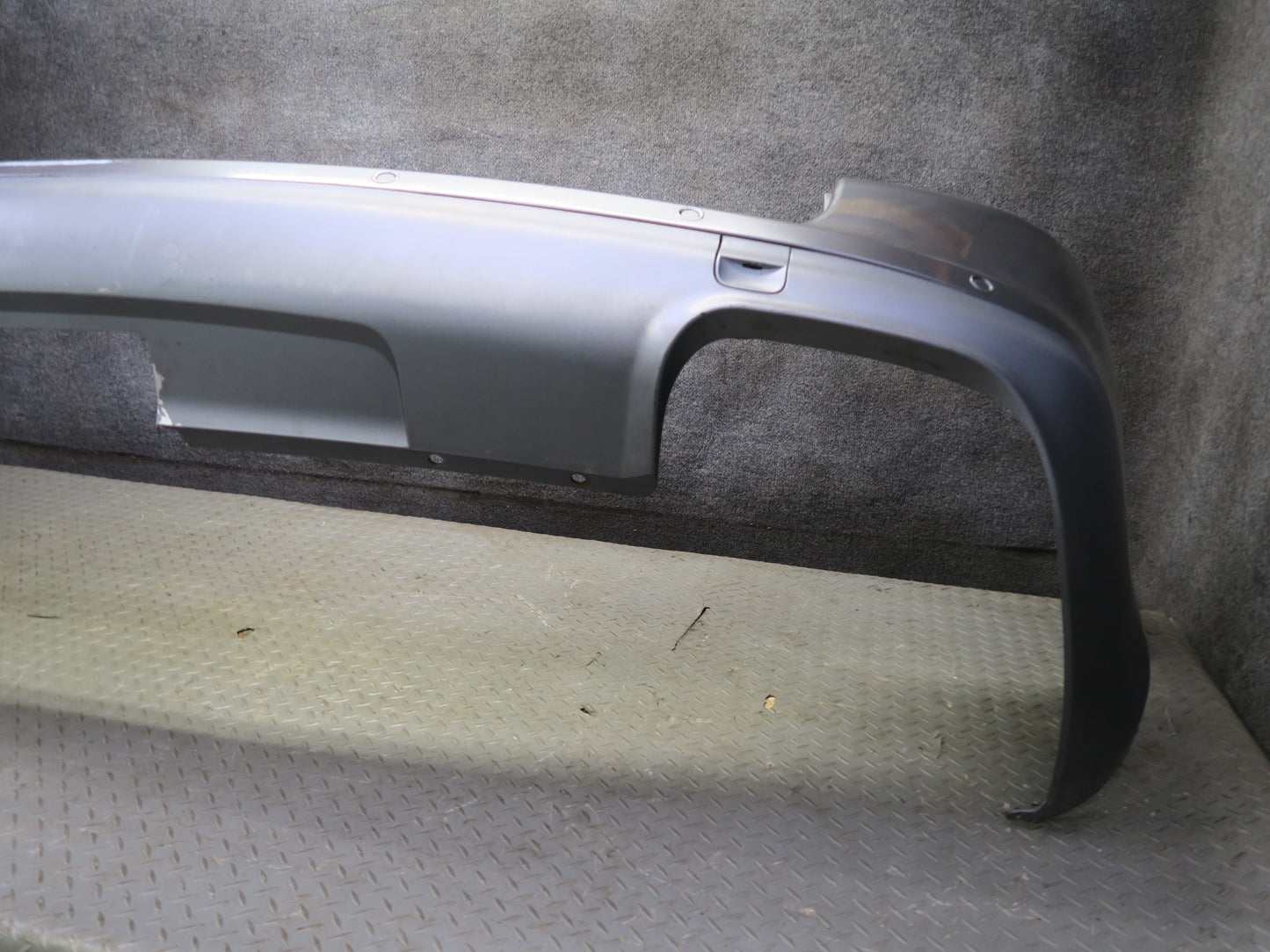 2003-2006 Porsche Cayenne 955 Turbo Rear Bumper Cover w PDC Titanium Metallic