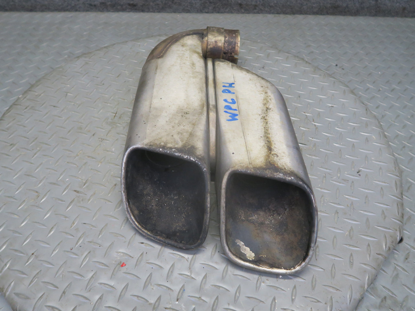 2003-2006 Porsche Cayenne 955 Turbo Rear Exhaust Muffler Tip Set of 2