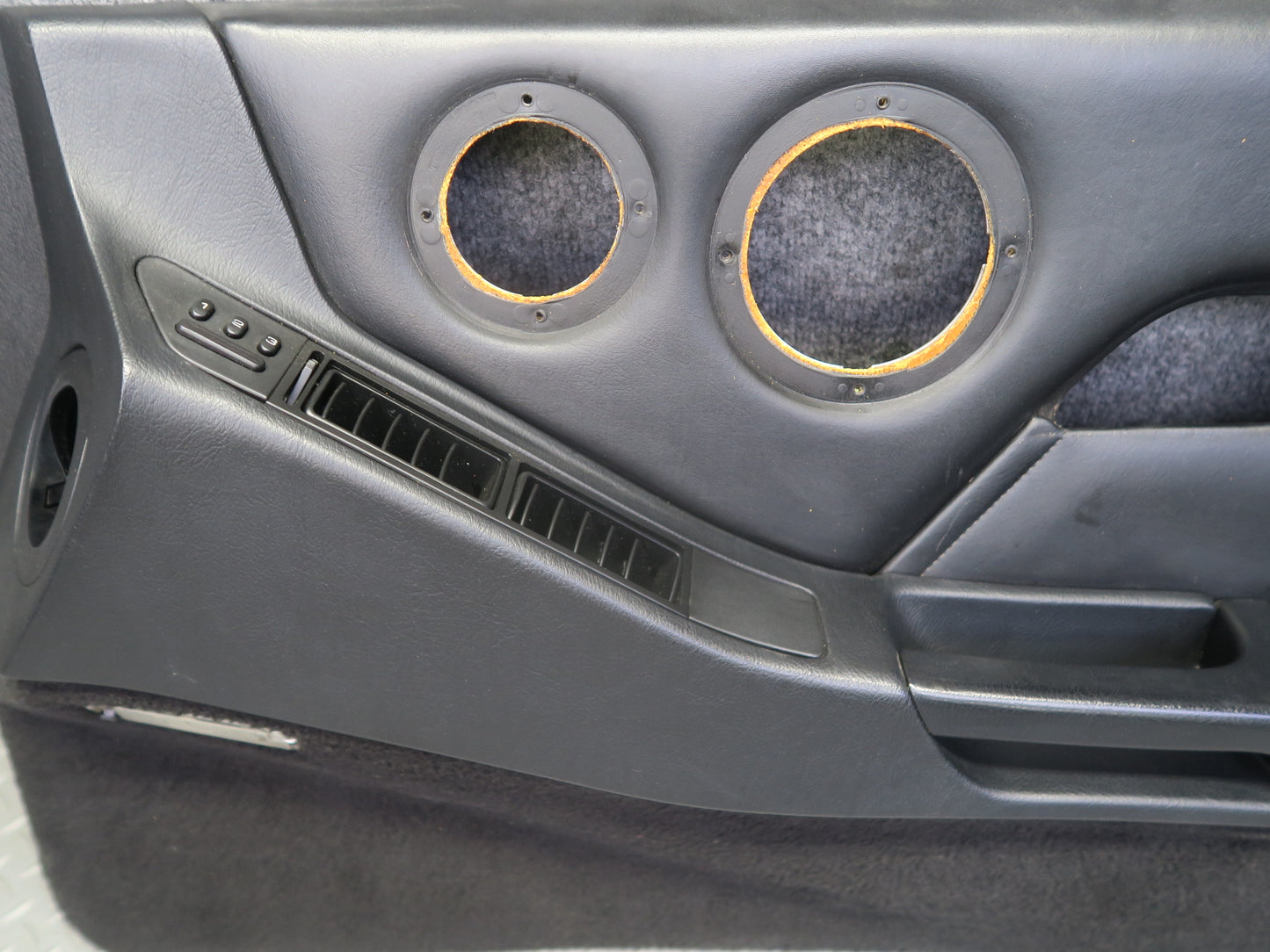 1987 Porsche 928 S4 Left & Right Door Interior Trim Panel Black Set of 2